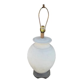 Vintage 70's Plaster Urn Style Table Lamp