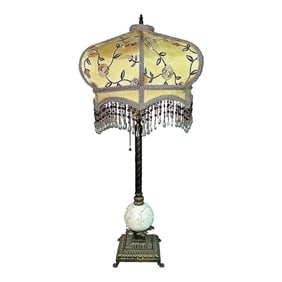 1980s Victorian Hand-Made Table Lamp