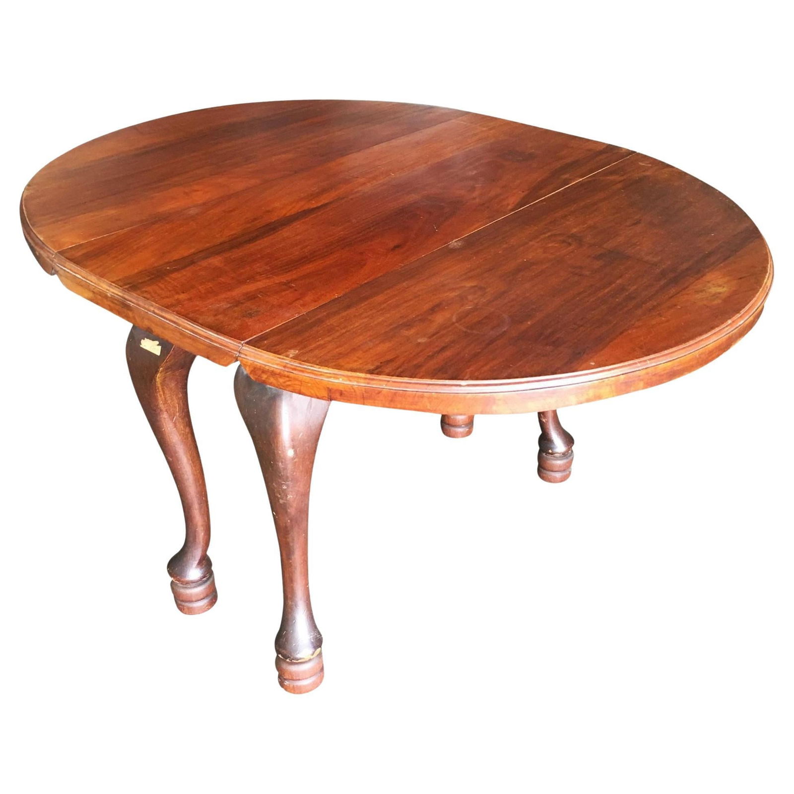 Antique Drop Leaf French Country Mahogany Table - 7