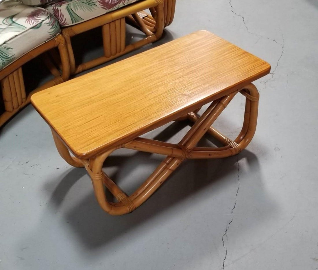 Restored Paul Frankl Double Strand Figure Eight Legs Mahogany Coffee Table - 5