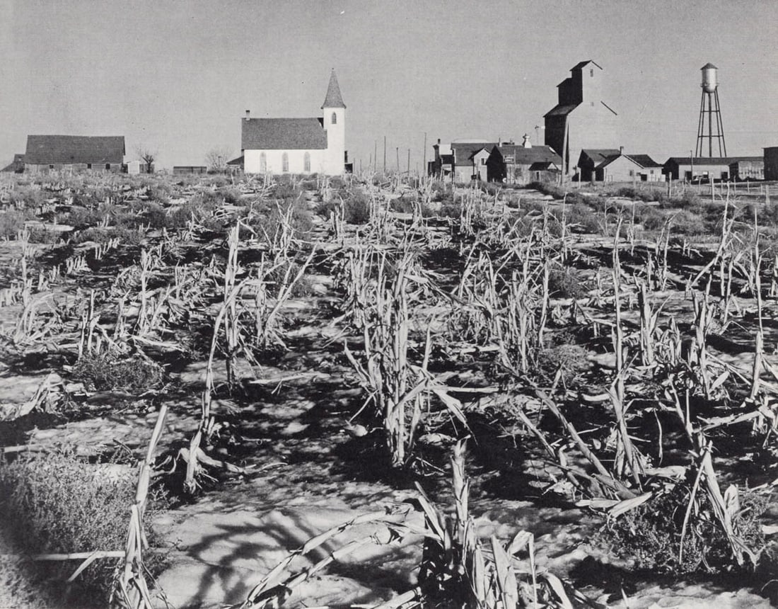 MARGARET BOURKE-WHITE - Broadland, South Dakota: Title: MARGARET BOURKE-WHITE - Broadland, South Dakota Description: Artist: MARGARET BOURKE-WHITE Print Title: Broadland, South Dakota Medium: Rare, Photoengraving Printing Date: 1940's Printed in the