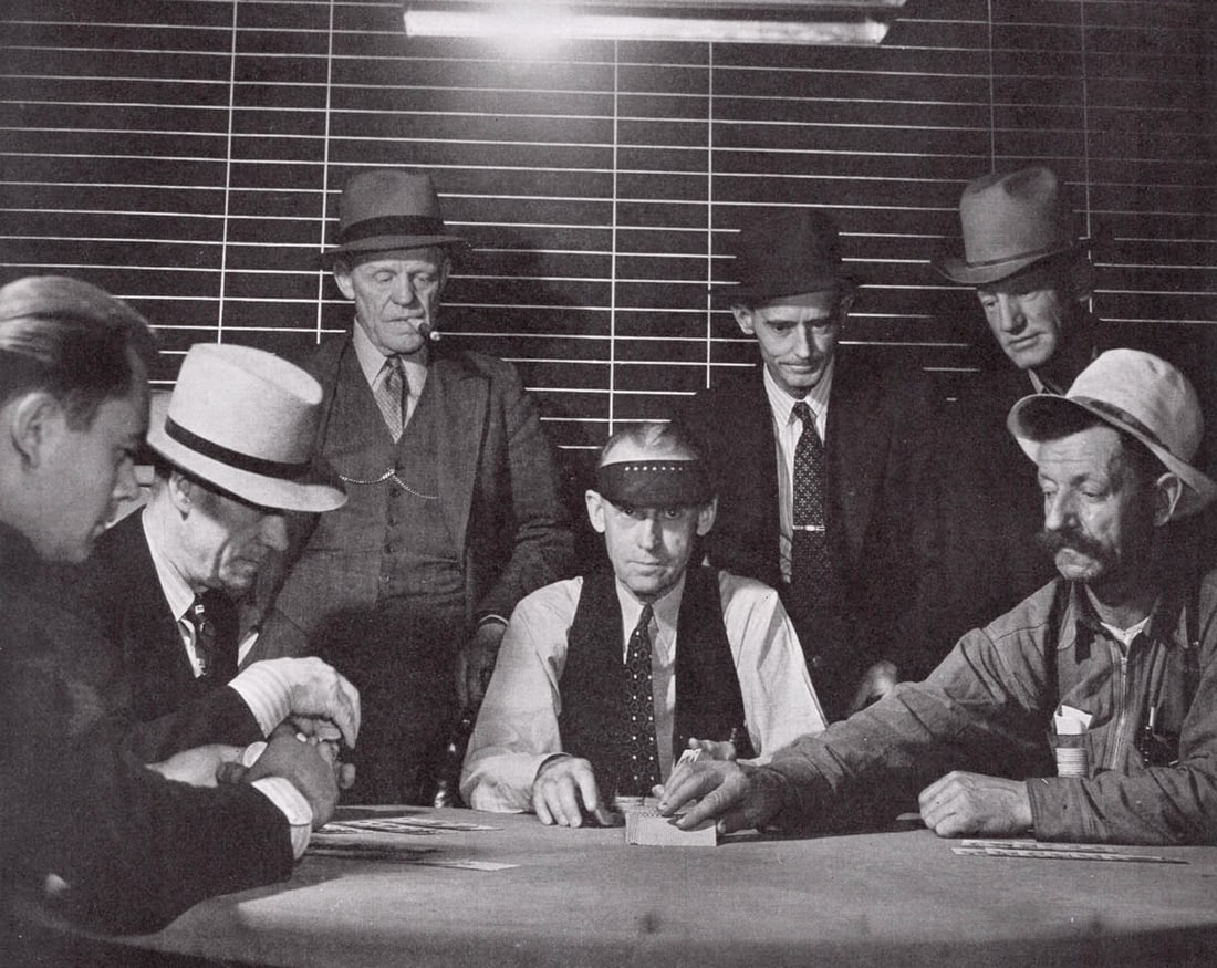 MARGARET BOURKE-WHITE - Elko, Nevada: Title: MARGARET BOURKE-WHITE - Elko, Nevada Description: Artist: MARGARET BOURKE-WHITE Print Title: Elko, Nevada Medium: Rare, Photoengraving Printing Date: 1940's Printed in the USA Image Size approx