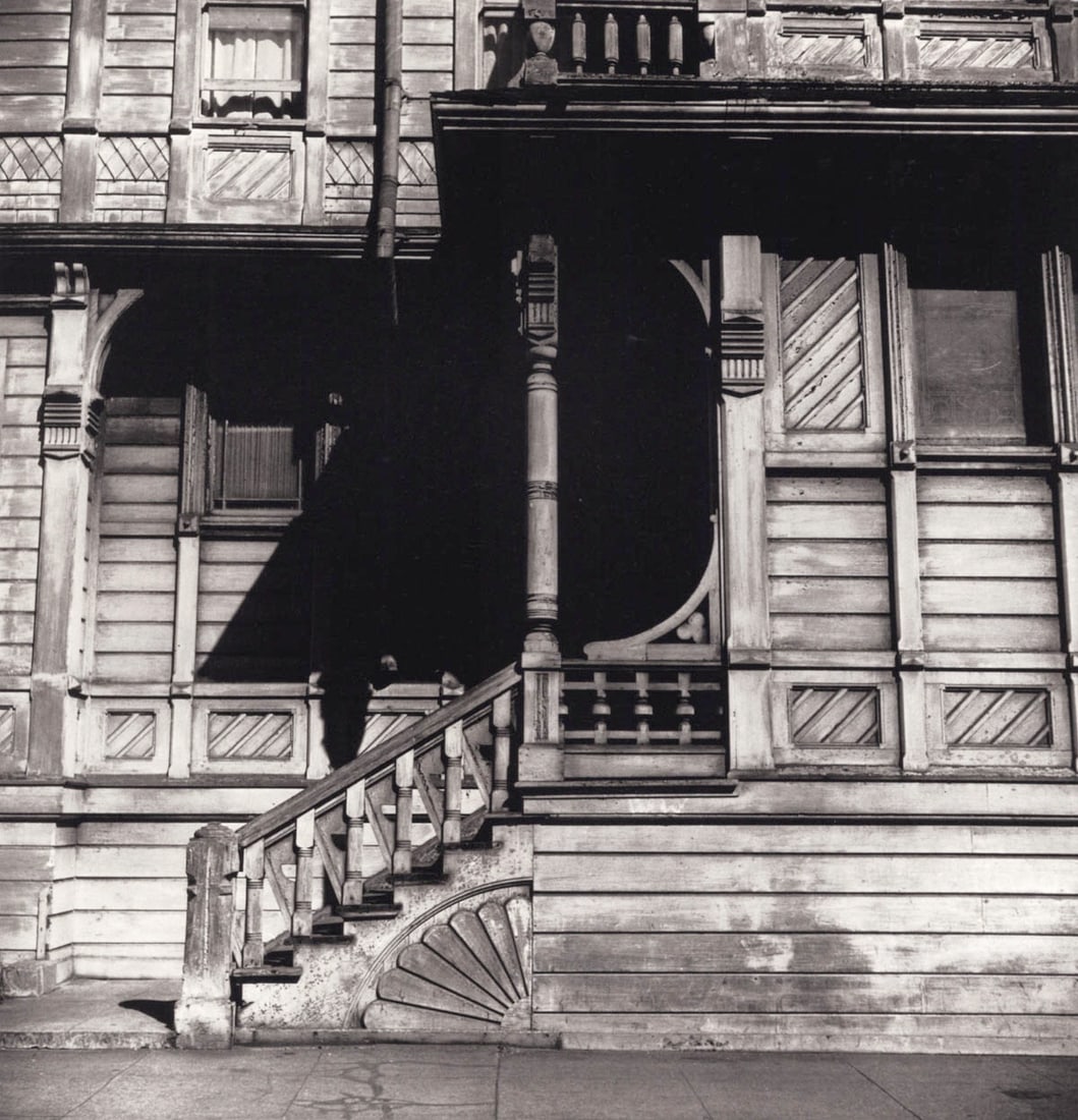 IRVING PENN - House Front, SF, 1947: Title: IRVING PENN - House Front, SF, 1947 Description: Artist: IRVING PENN Print Title:House Front, SF, 1947 Medium: Quad-tone Print Printed 1990’s in the US Image size (inches) approx. 8.5 x 8&rdq