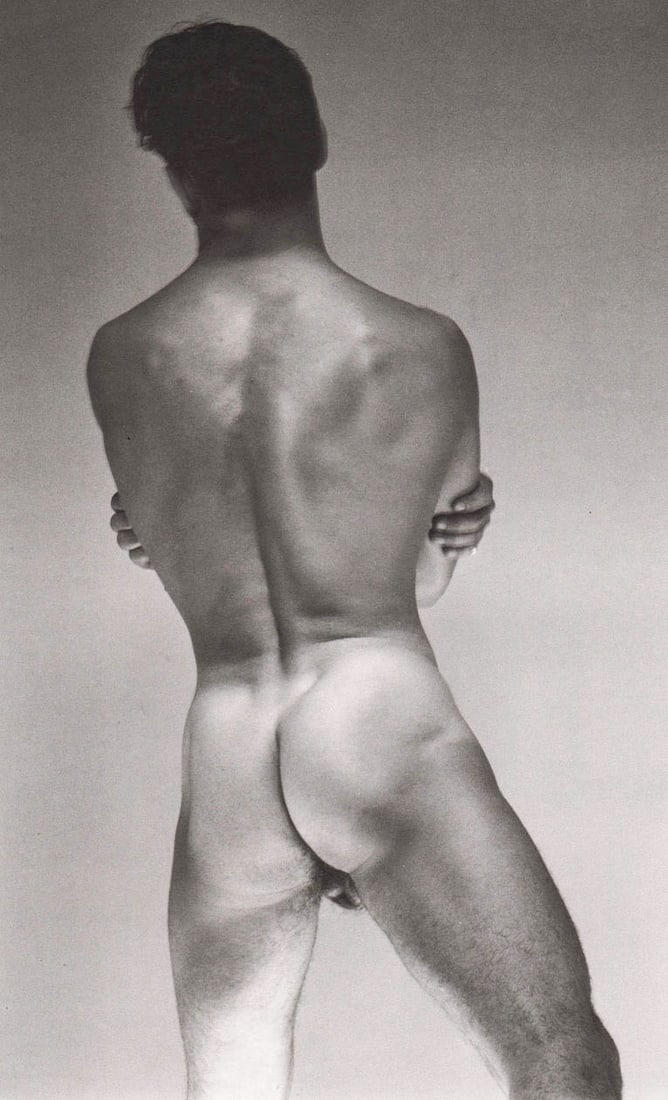 GEORGE PLATT-LYNES - Male Figure, 1952: Title: GEORGE PLATT-LYNES - Male Figure, 1952 Description: Artist: GEORGE PLATT-LYNES Print Title: Male Figure, 1952 Medium: Duotone Print Printing: 1990’s in the US Image Size: approx. 8.5 x 5.25&r