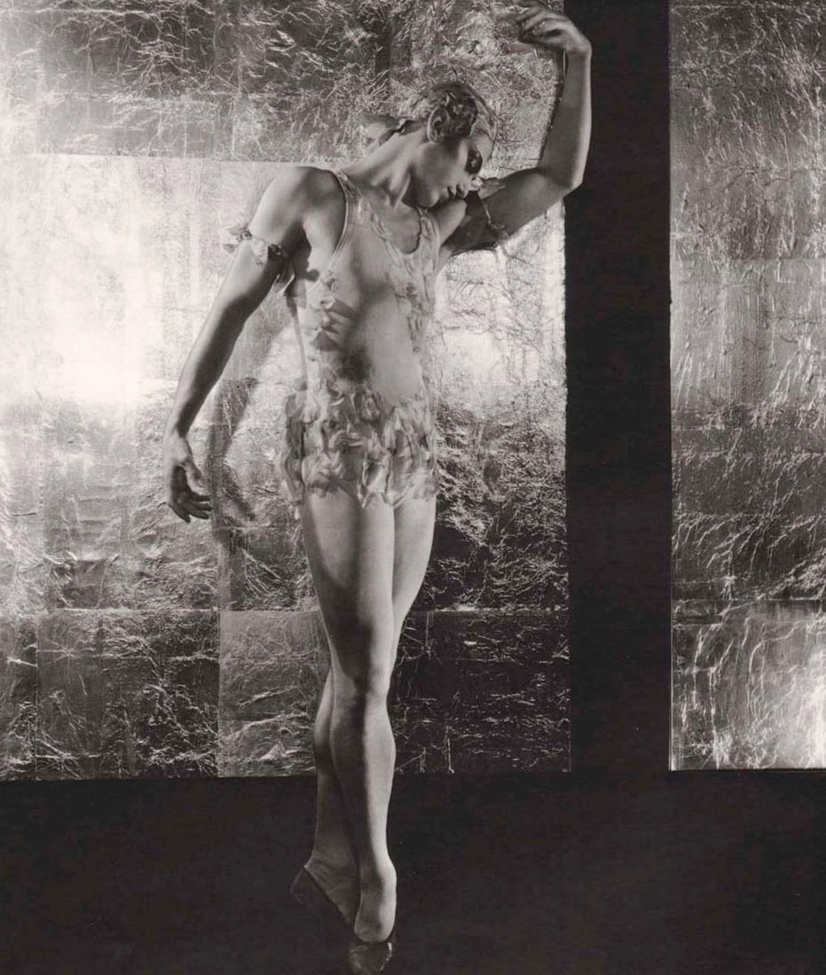 GEORGE PLATT-LYNES - Serge Lifar, 1933: Title: GEORGE PLATT-LYNES - Serge Lifar, 1933 Description: Artist: GEORGE PLATT-LYNES Print Title: Serge Lifar, 1933 Medium: Duotone Print Printing: 1990’s in the US Image Size: approx. 8.5 x 7&rdqu