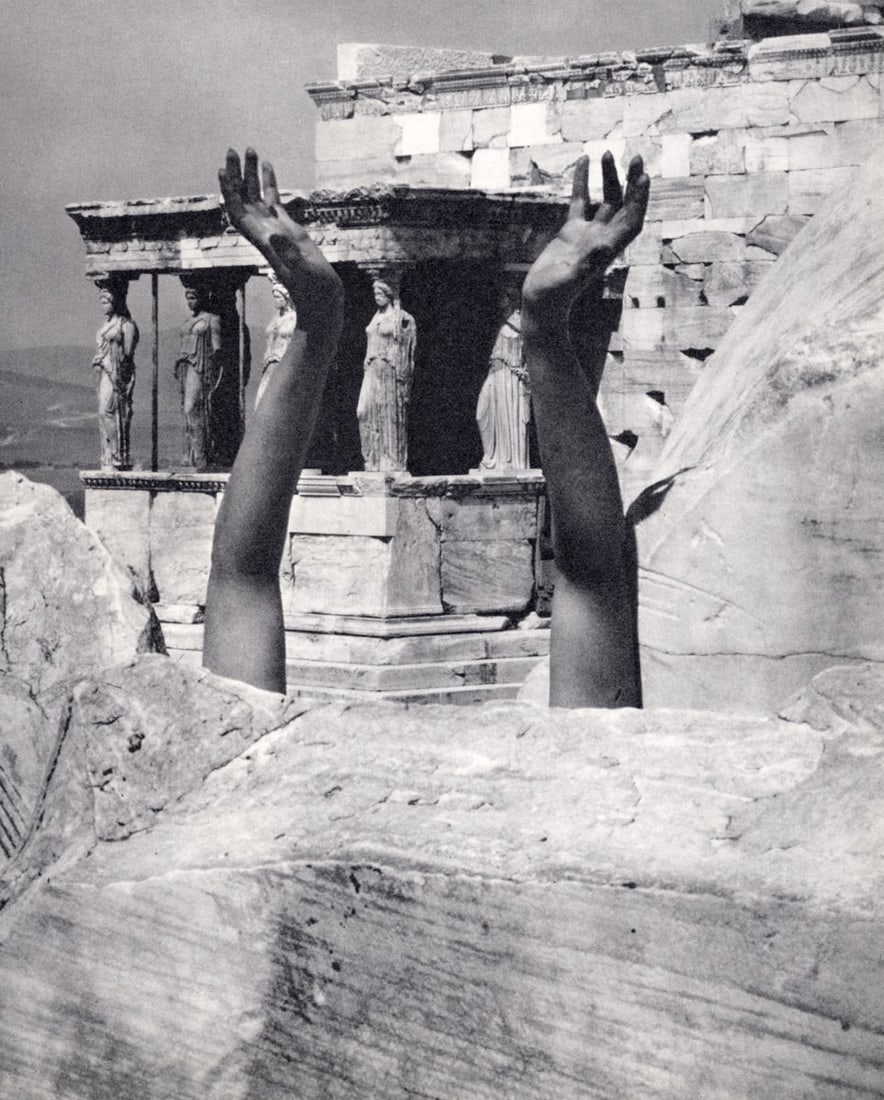 EDWARD STEICHEN - Therese Duncan: Reaching arms, The Parthenon, 1921: Title: EDWARD STEICHEN - Therese Duncan: Reaching arms, The Parthenon, 1921 Description: Artist: EDWARD STEICHEN Print Title: Therese Duncan: Reaching arms, The Parthenon, 1921 Medium: Rare, Sheet-fed
