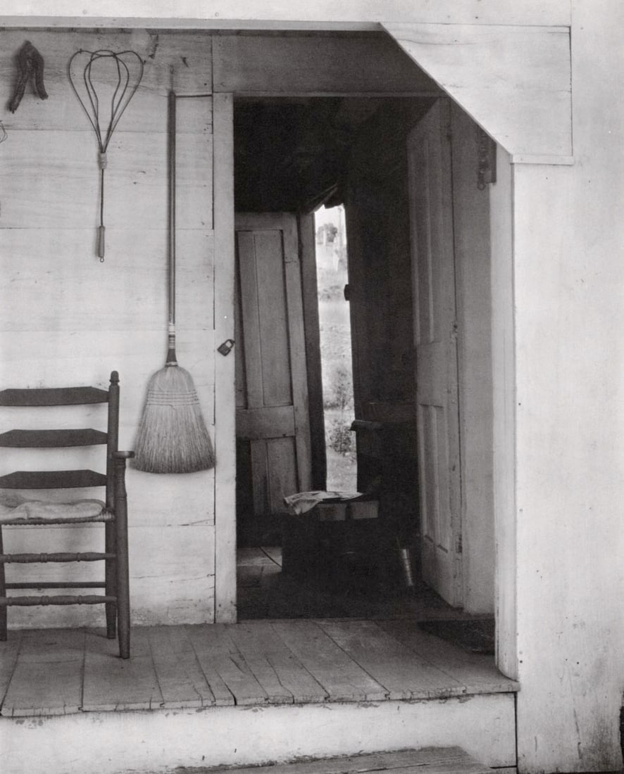 PAUL STRAND - Side Porch, New England, 1946: Title: PAUL STRAND - Side Porch, New England, 1946 Description: Artist: PAUL STRAND Print Title: Side Porch, New England, 1946 Printing Date: 1970s in the US Medium: Photo-lithograph Image size (inche
