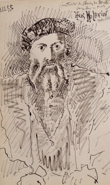 Picasso Sketchbook Carnet de la Californie Print dated 13/12/1955: Title: Picasso Sketchbook Carnet de la Californie Print dated 13/12/1955 Artist: Pablo Picasso Description: TTitle: Untitled, dated 13/12/1955 Artist: Pablo Picasso Country: Spain Medium: Offset print