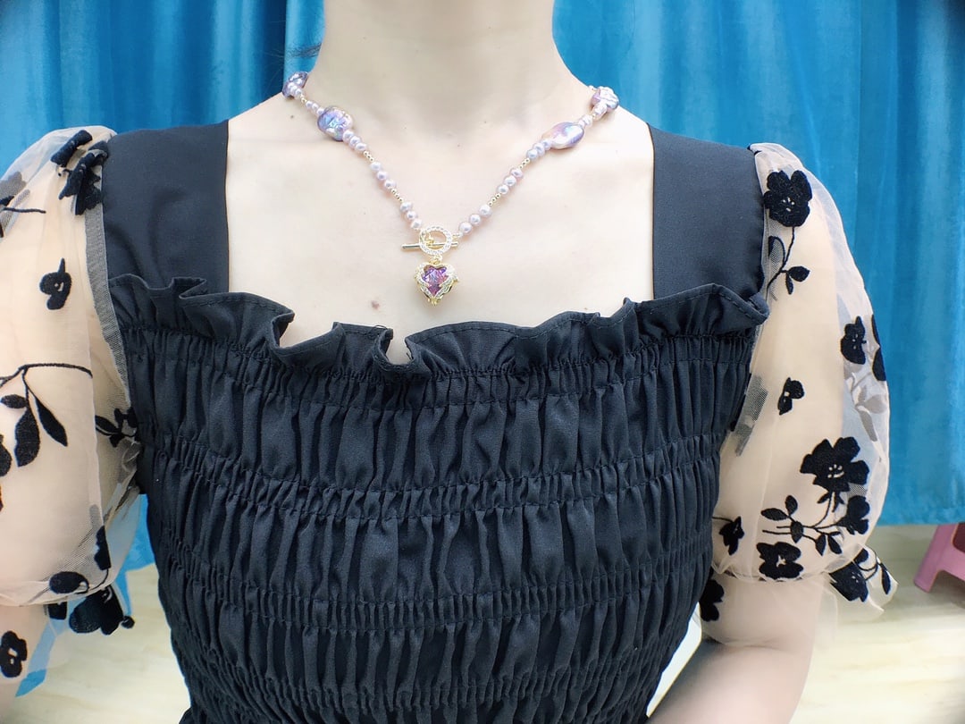 Natural Baroque Pearl Pendant - 8