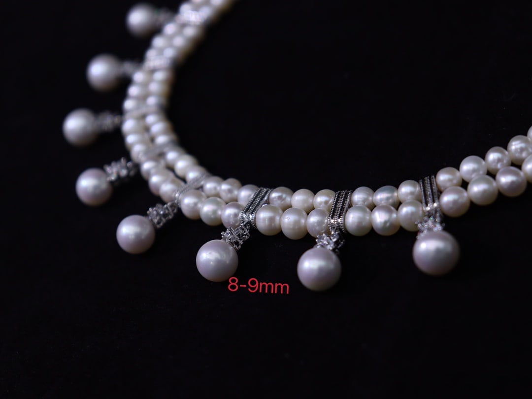 White Pearl Zircon Pendant - 8