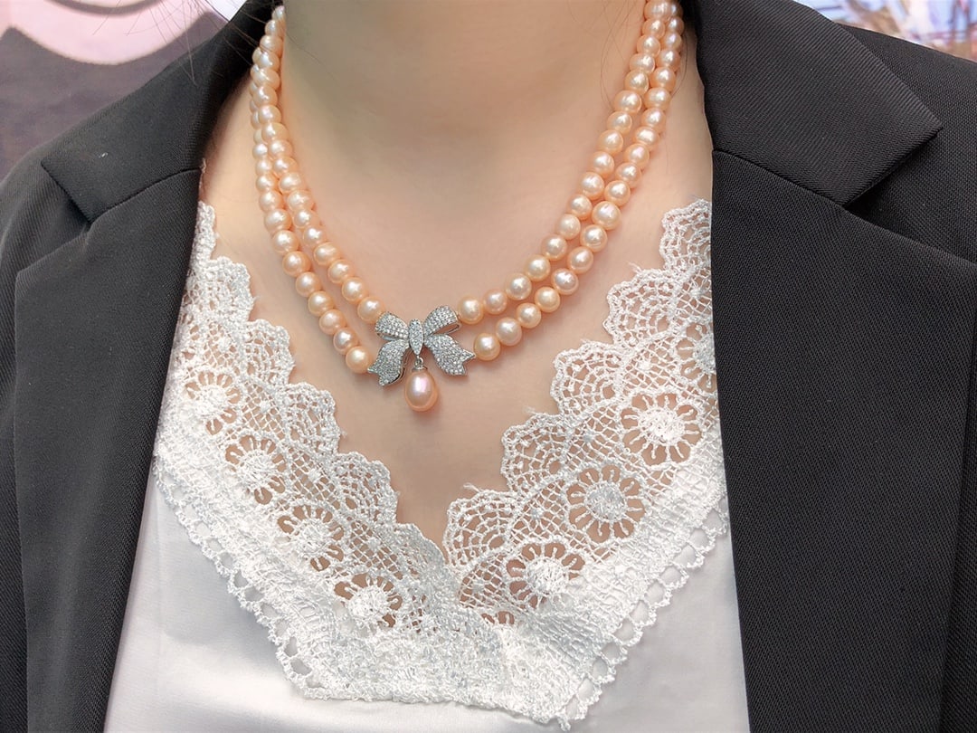 Natural Pearl Necklace - 9