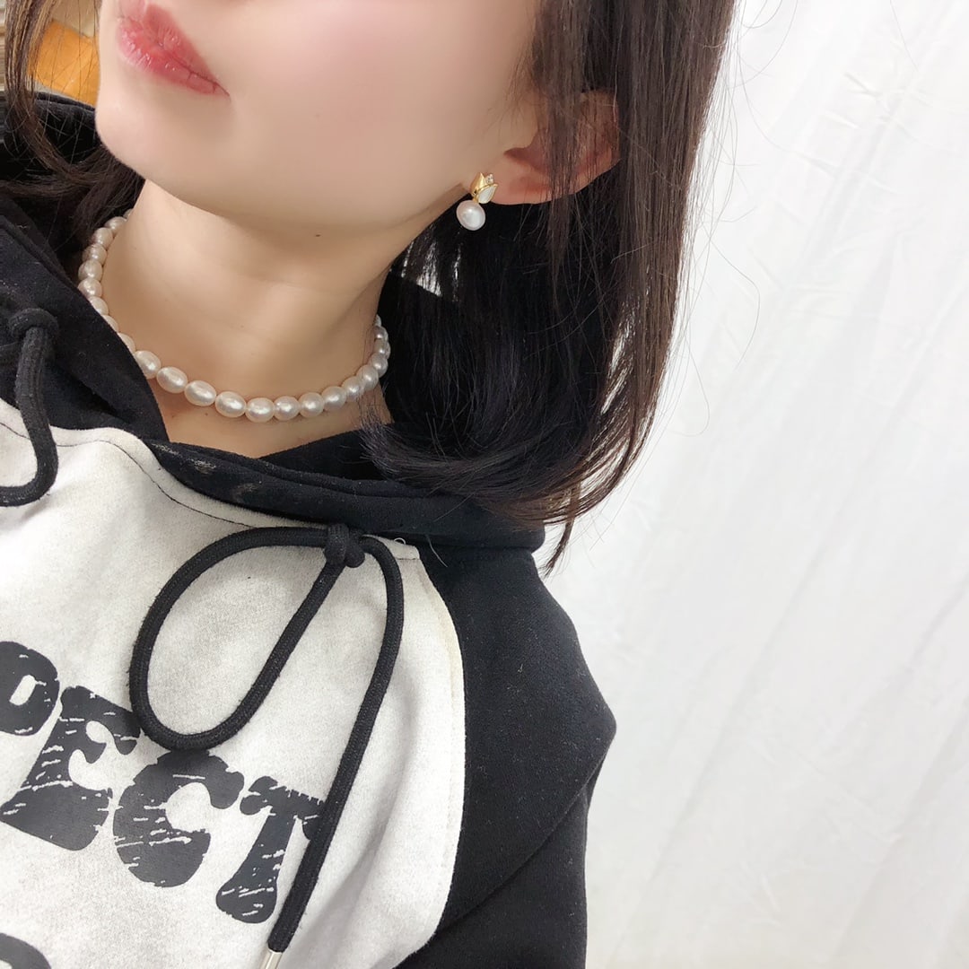 Natural Freshwater Pearl Earrings - 3