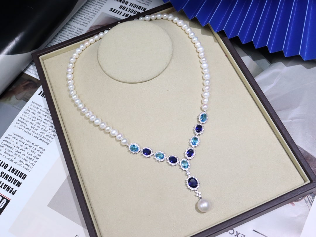 Natural White Pearl Necklace - 2