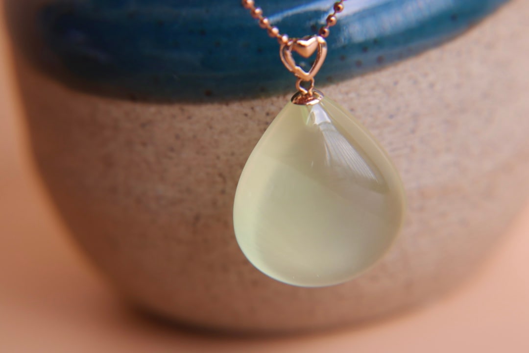 18K Gold Plated Grapestone Pendant - 4