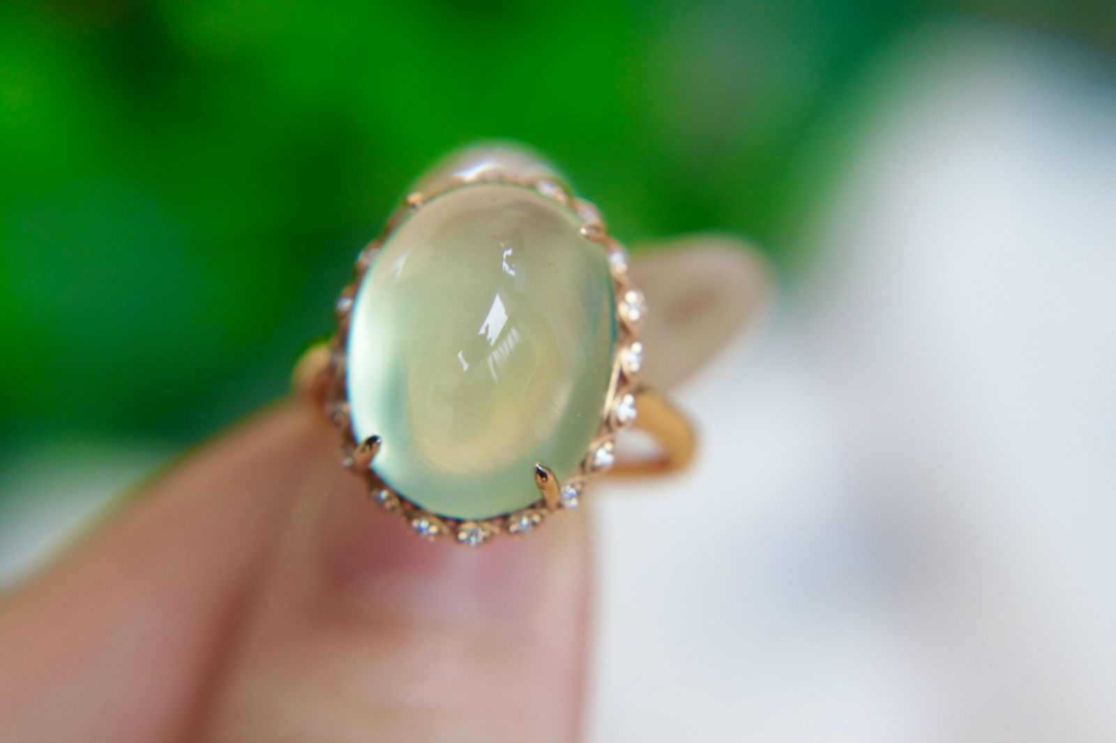 18K Gold Plated Grapestone Ring - 2