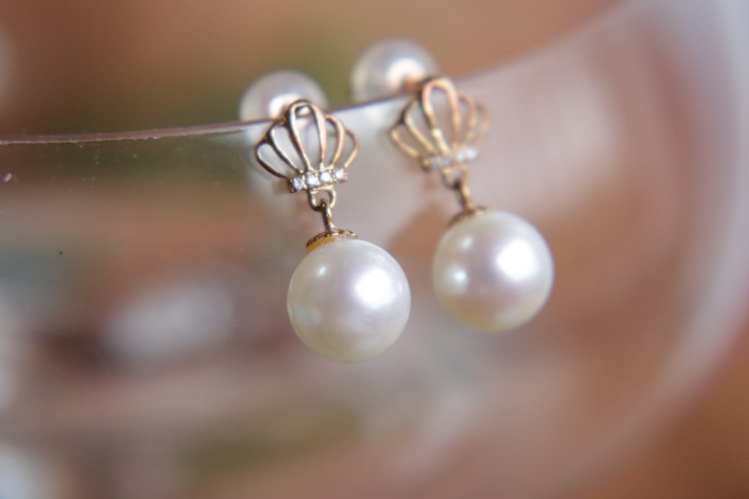 18k Gold Plated Natural Freshwater Pearl Earrings - 5