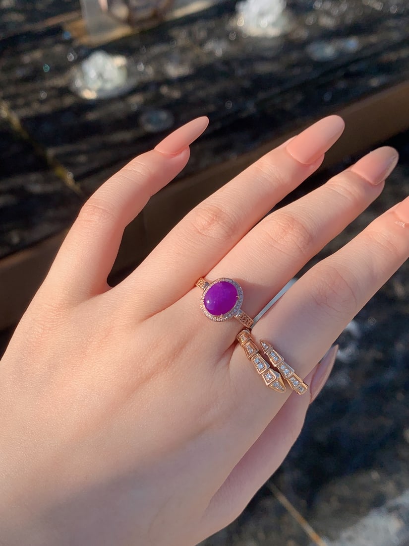 Purple Starry Ring - 7