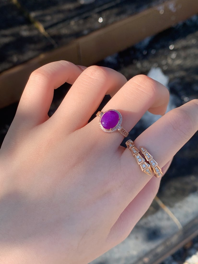 Purple Starry Ring - 8