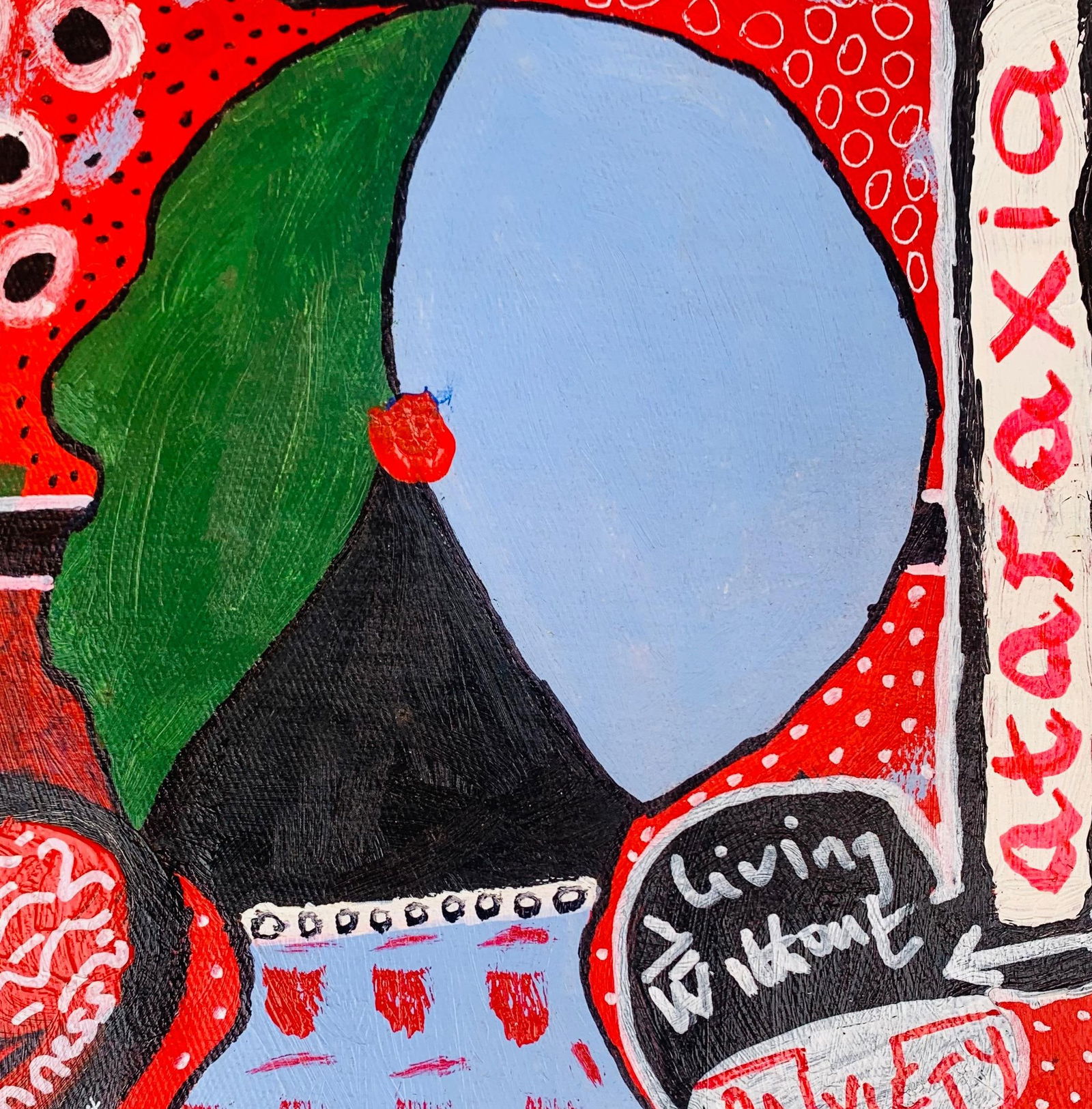 Olumide Ajayi, Ataraxia -21st Century, Contemporary, Abstract, Pop Culture, Anxiety, Miniature, 2024 - 3