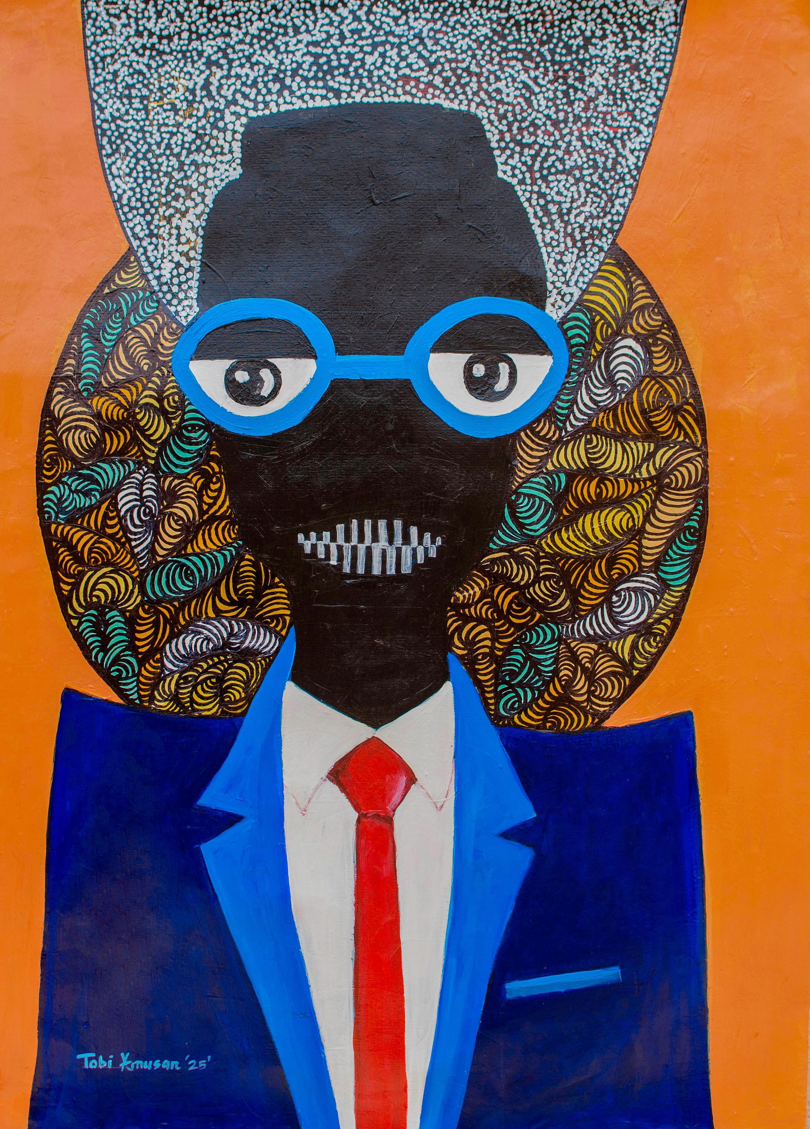 Oluwatobiloba Amusan, Corporate World - 21st Century, Contemporary, Figurative Portrait, Africa