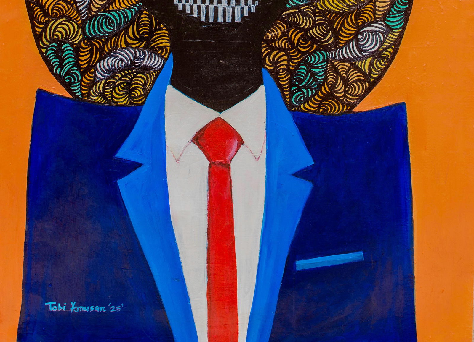 Oluwatobiloba Amusan, Corporate World - 21st Century, Contemporary, Figurative Portrait, Africa - 2