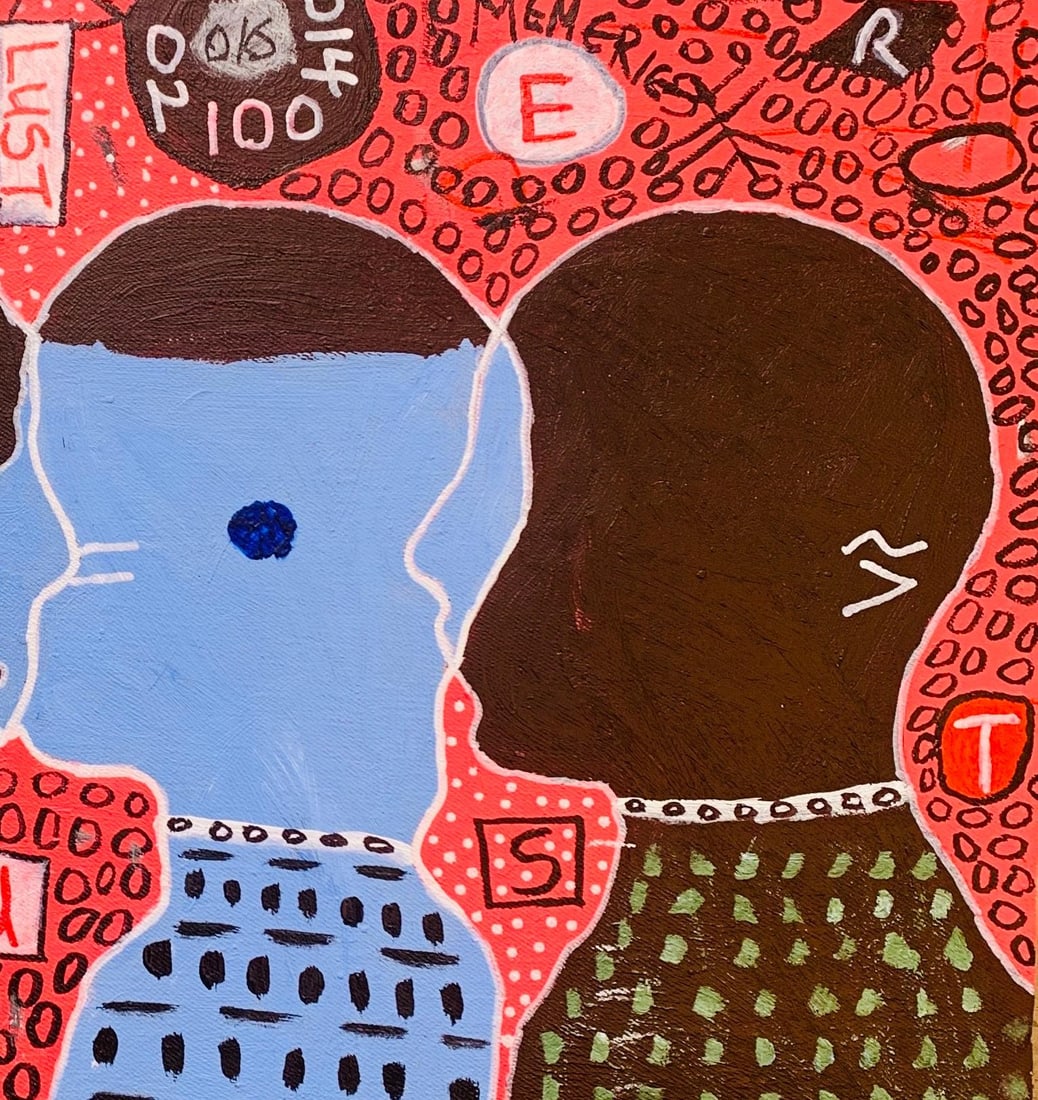 Olumide Ajayi, Sonderlust -21st Century, Contemporary, Abstract, Pop Culture, Anxiety, People, 2025 - 8