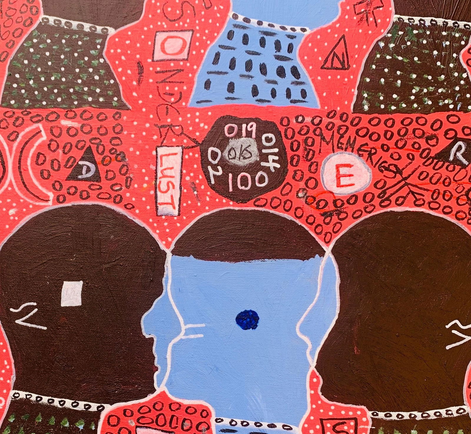 Olumide Ajayi, Sonderlust -21st Century, Contemporary, Abstract, Pop Culture, Anxiety, People, 2025 - 3