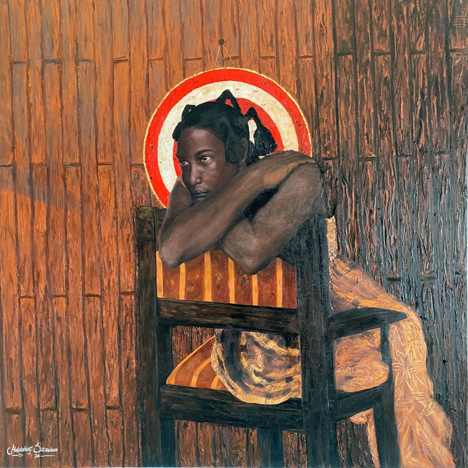 Abdulateef Salaudeen, How Did We Get Here? - 21st Century, Contemporary, Figurative, Portrait,