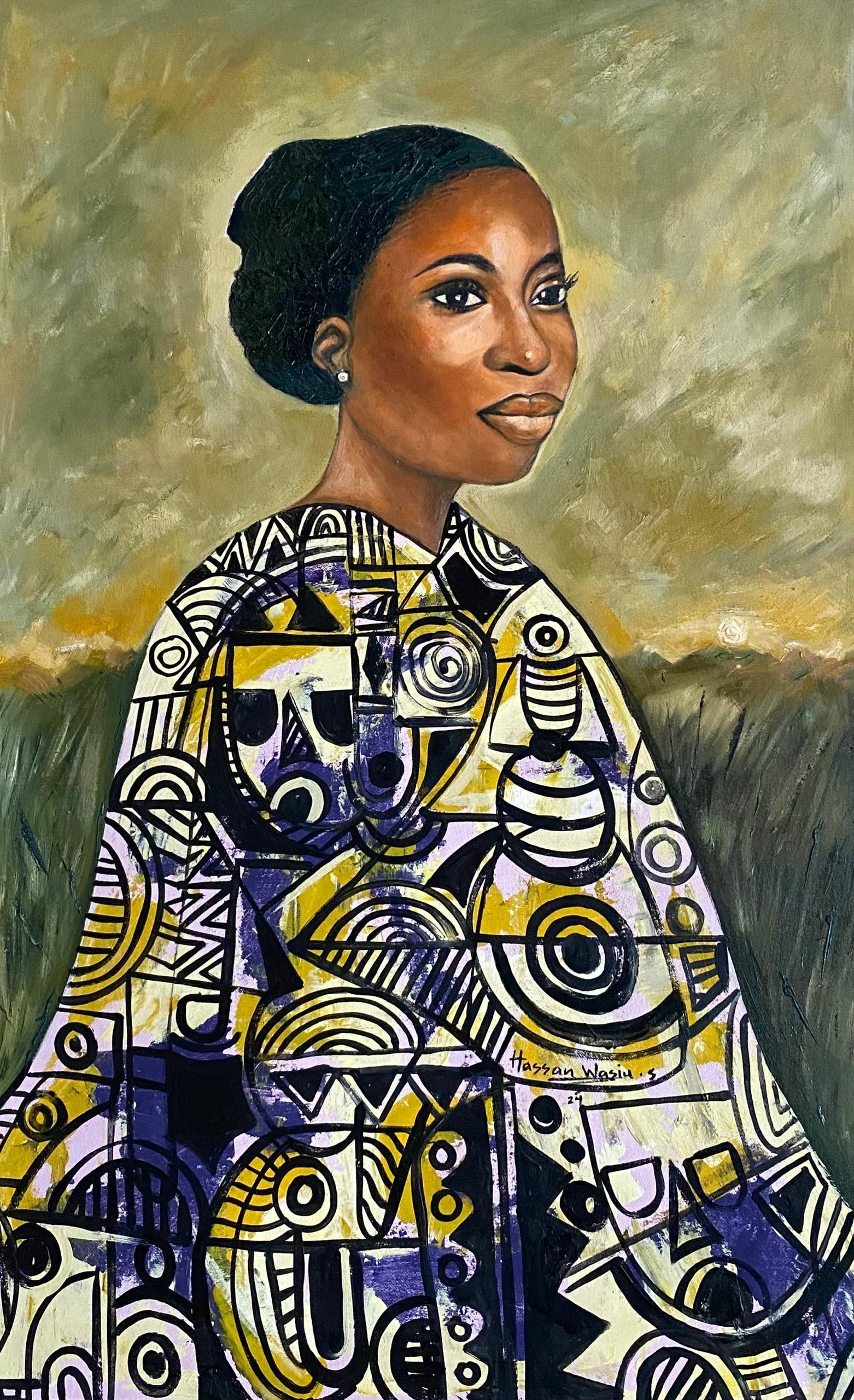 Wasiu Sunday Hassan, Women are Gods - 21st Century, Contemporary, Figurative, Portrait, Africa,