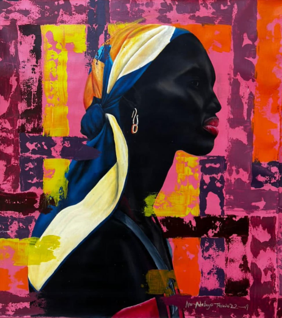 Adebayo Taiwo, Black Essence - 21st Century, Contemporary, Figurative, Portrait, Africa, Women, 2022