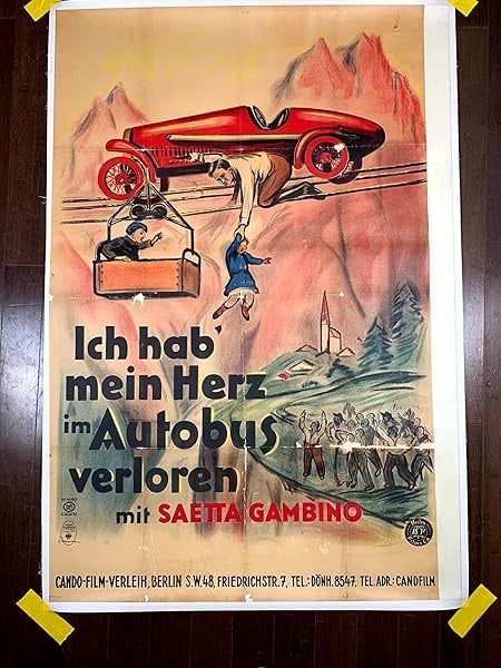 I Lost My Heart On A Bus (1929) 38x56 German Movie Poster - Pre WWII LB - 3