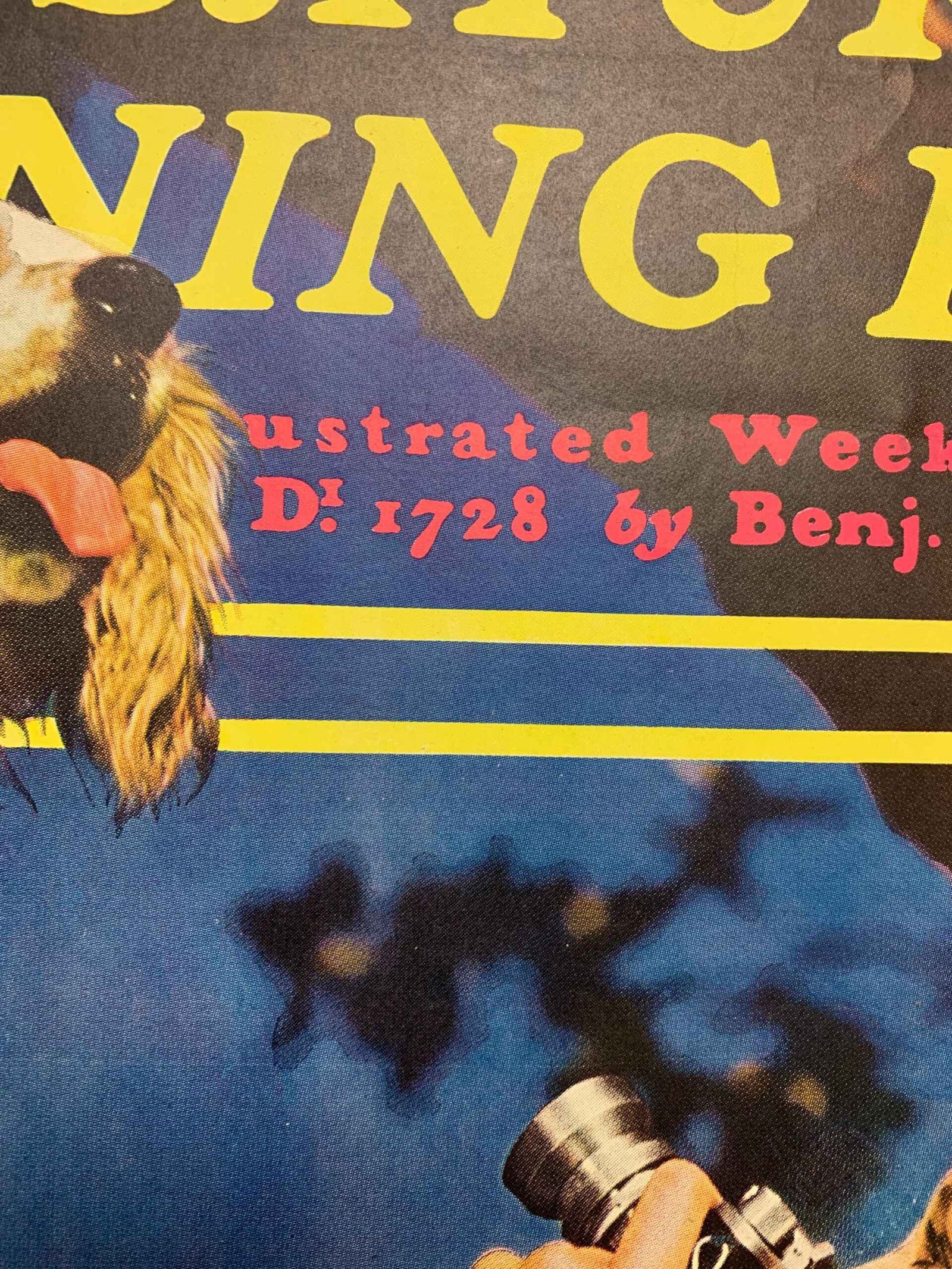 22x28 1940 Newstand Poster Saturday Evening Post - Art By M.m. Herrick woman Shooting Photo Of Dog - 3