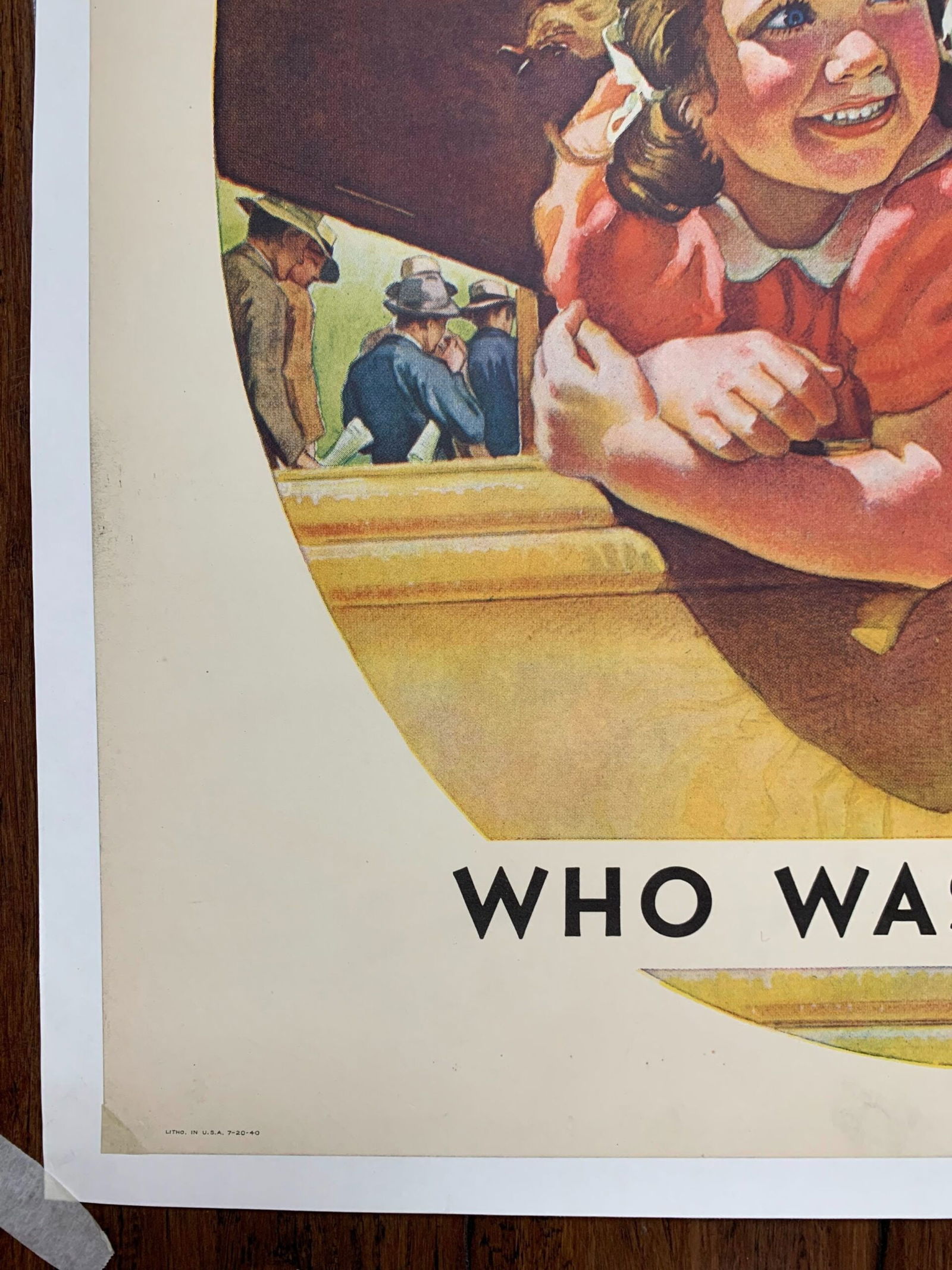 21.825x28 1940 Newstand Poster Saturday Evening Post - Art By Frances Tipton Hunter kids Riding - 4