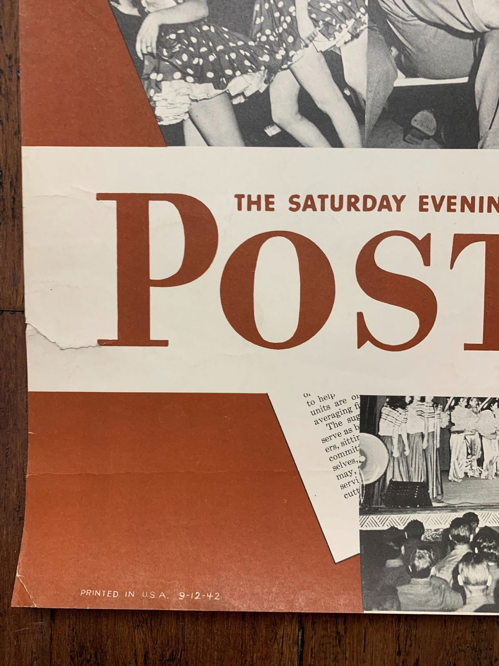 22x28 1942 Newstand Poster Saturday Evening Post - Art By Maurice Zolotow star Spangled Eyefuls - 3