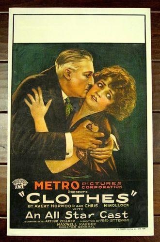 Clothes (1920) Silent Film Window Card Olive Tell Thriller Lost Film!: Title: Clothes (1920) Silent Film Window Card Olive Tell Thriller Lost Film! Description: Clothes (1920) Silent Film Window Card Olive Tell Thriller Lost Film!, Please refer to the attached photos to