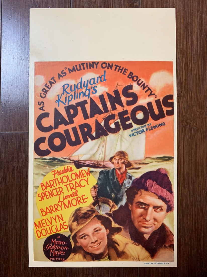 Captains Courageous - Dir. Victor Fleming (1937) 8x14 US Mini Window Card: Title: Captains Courageous - Dir. Victor Fleming (1937) 8x14 US Mini Window Card Description: Captains Courageous - Dir. Victor Fleming (1937) 8x14 US Mini Window Card, Please refer to the attached ph