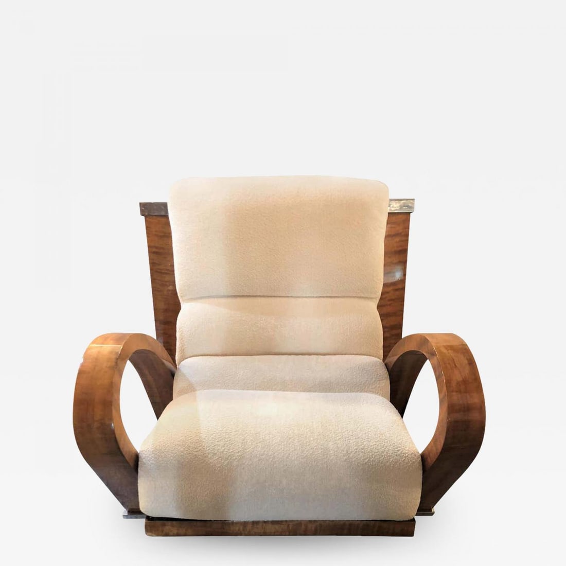 James Rosen Designed by Enrique Garcel Retailed by Pace Bamboo Chair: Title: James Rosen Designed by Enrique Garcel Retailed by Pace Bamboo Chair Description: James Rosen designed by and Labeled Enrique Garcel retailed by Pace. The bamboo chair covered in silk mohair wi