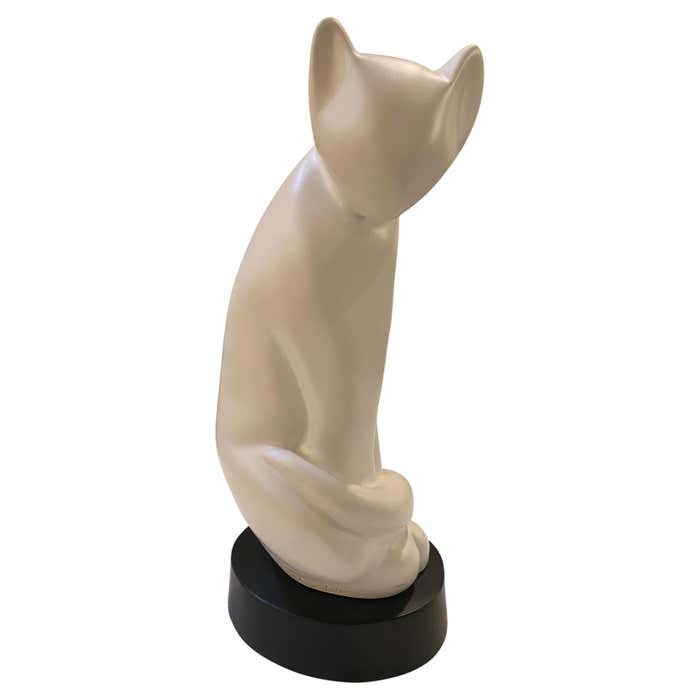 The Essence of Yin Mid Century Cat Sculpture by Li Yin (1 of 7)