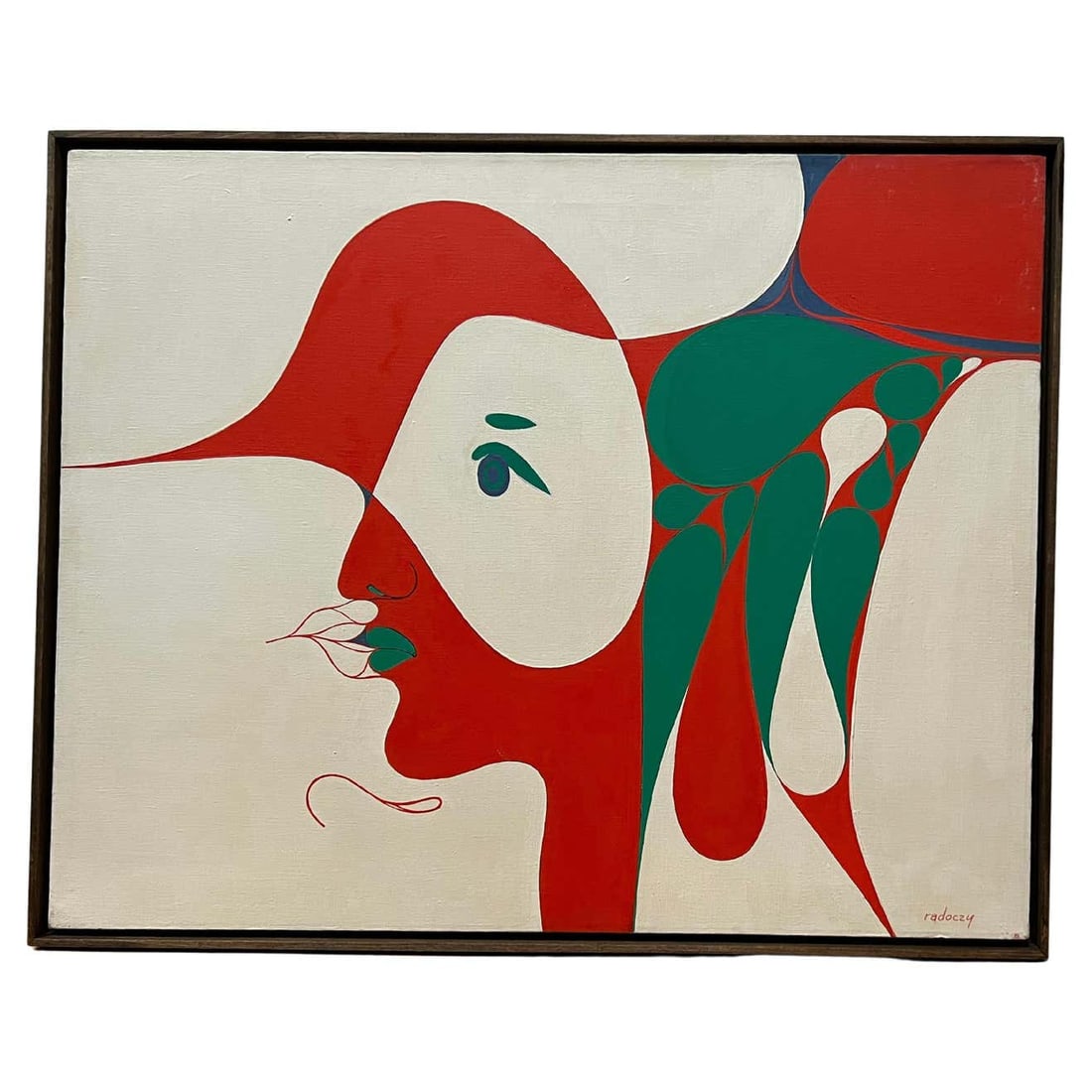 Albert Radoczy's Oil Portrait of His Wife: Title: Albert Radoczy's Oil Portrait of His Wife Description: This painting is signed and dated in the back. It floats in a simple wood frame. Albert Radoczy was a master at exploring the female form.