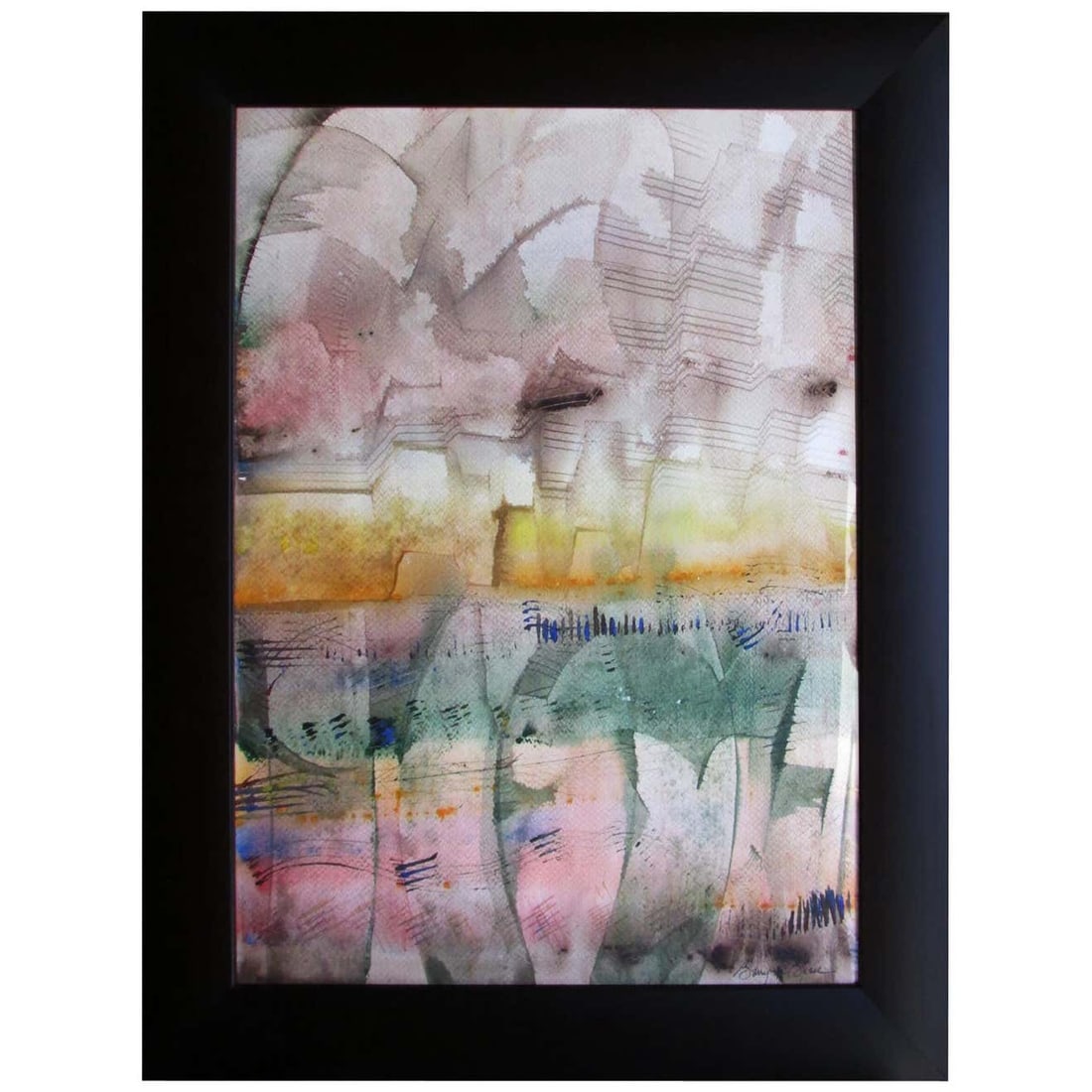 Contemporary Rhythmic Watercolor by Barry Bleach (1 of 6)
