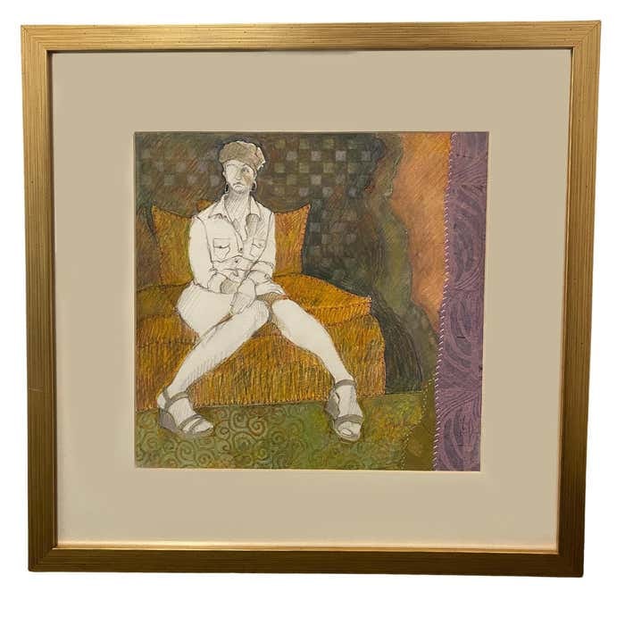 Mixed Media Color Pencil Drawing by Judy Pike: Title: Mixed Media Color Pencil Drawing by Judy Pike Description: Mixed media can be approached as an alchemy of materials, textures, collages, and assemblages. Judy Pike explores this approach in thi