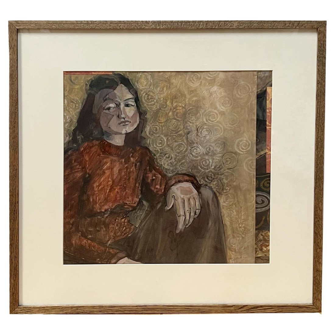 Mixed Media Impressionist Portrait #2 by Judy Pike (1 of 8)