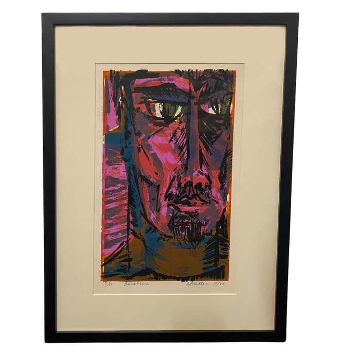 Modern Chromatic Magenta Lithograph by Richard Proctor (1 of 8)