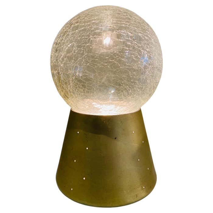 Small Crystal Ball Round Table Lamp (1 of 9)