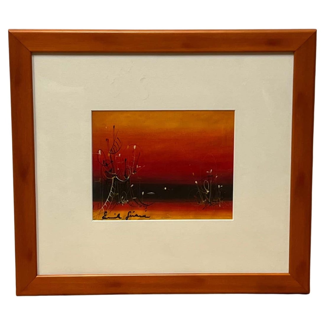 Surrealist Landscape Oil on Canvas by French Painter Emile Gerard (1 of 5)