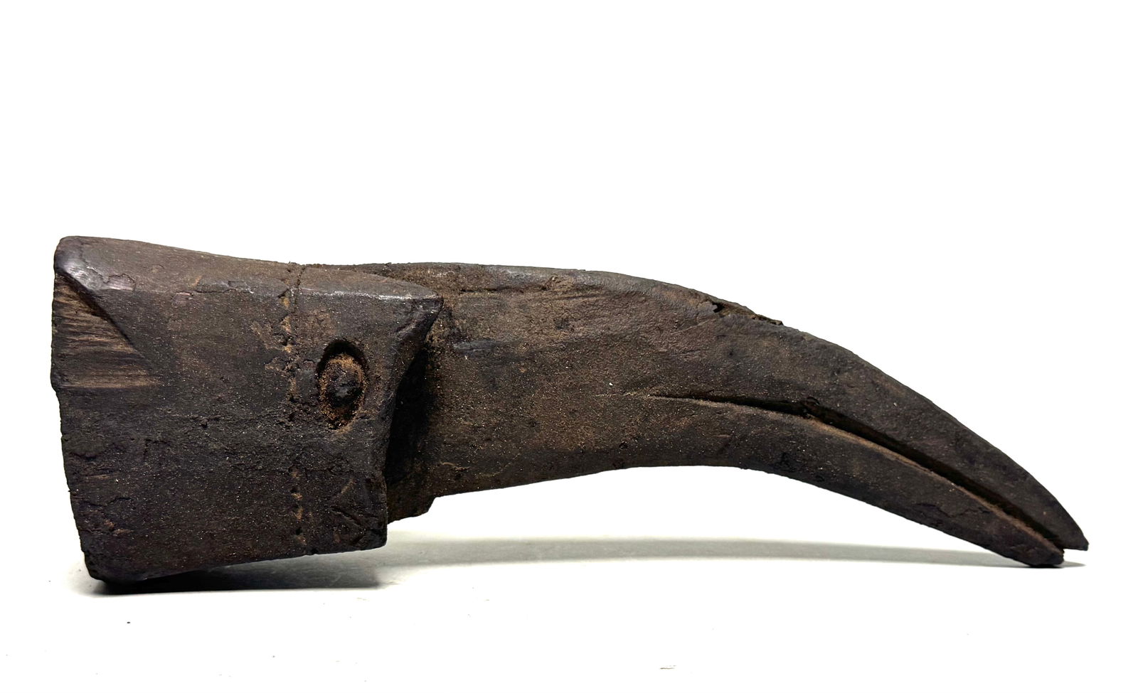 Wooden Bird Mask - Himalaya: Title: Wooden Bird Mask - Himalaya Description: The Wooden Bird Mask, captivates with its rich detailing and symbolic meaning. This historic sculpture, made of wood and shaped like a bird, has a fasci