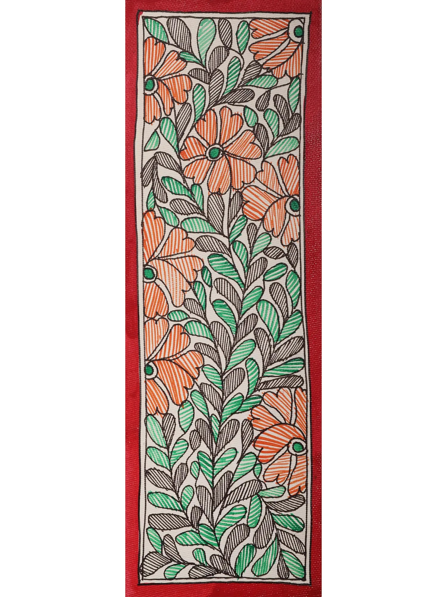 About the Art Form Madhubani art, also known as Mithila painting, is a traditional Indian art form: Title: About the Art Form Madhubani art, also known as Mithila painting, is a traditional Indian art form originating from the Mithila region of Bihar. Characterized by vibrant colors, intricate geome