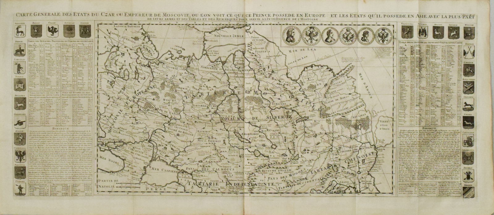 1719 Chatelain Map of Russian Empire -- Carte Generale des Etats du Czar Empereur de Moscovie… (1 of 1)