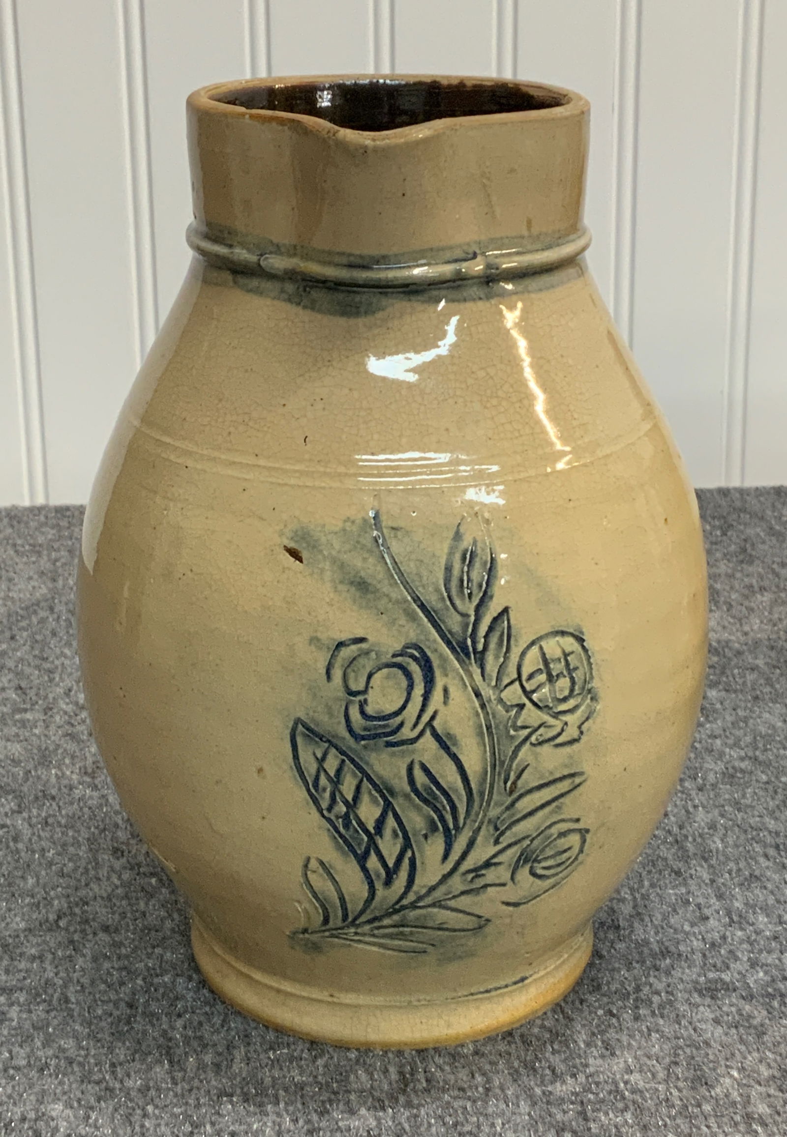 Incised Stoneware Pitcher - 2