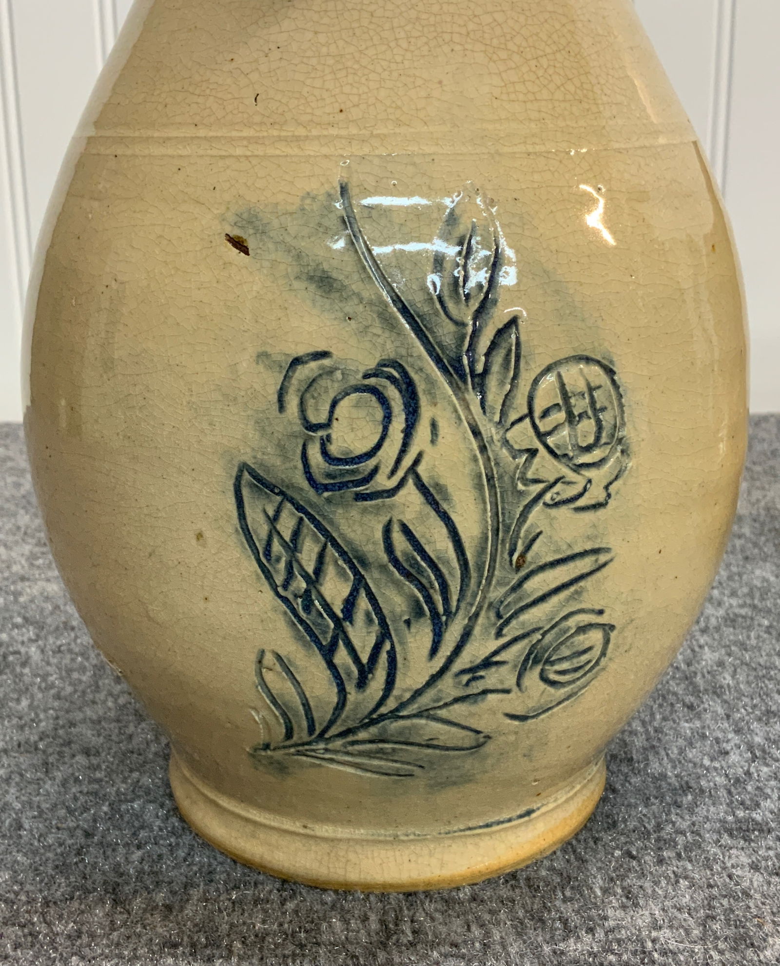 Incised Stoneware Pitcher - 4